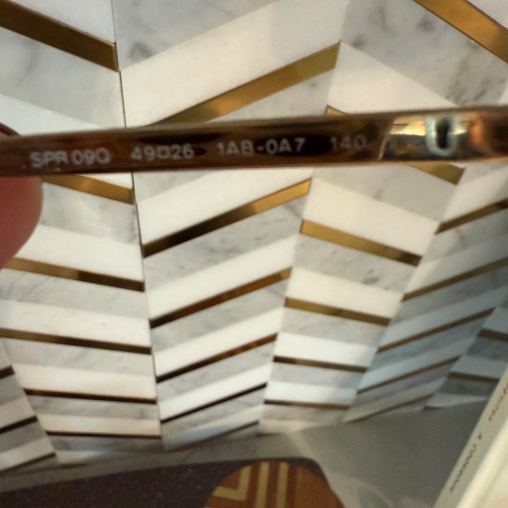 Prada Cinema Black and Gold Sunglasses - Picture 7 of 8
